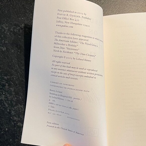 "Sledding on Hospital Hill," by Leland Kinsey, 2003 First Edition Paperback - Picture 5 of 6